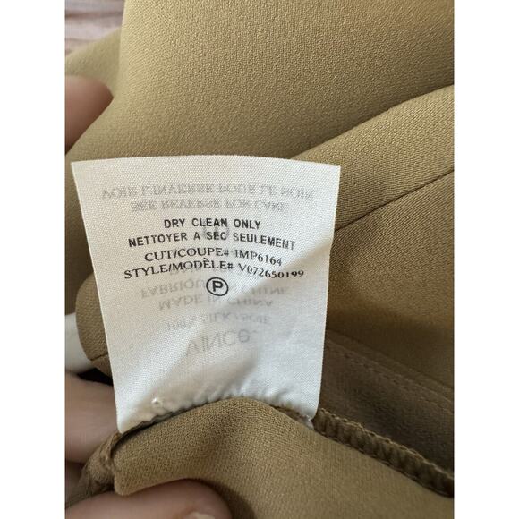 Vince Camel Tan 100% Silk Mini Shift Dress Minimalist Quiet Luxury Effortless 10 - Picture 10 of 10